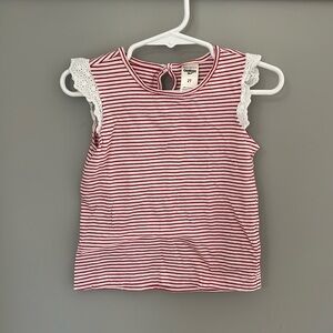 NWOT Red & White Stripes Tank Top - OshKosh 2T